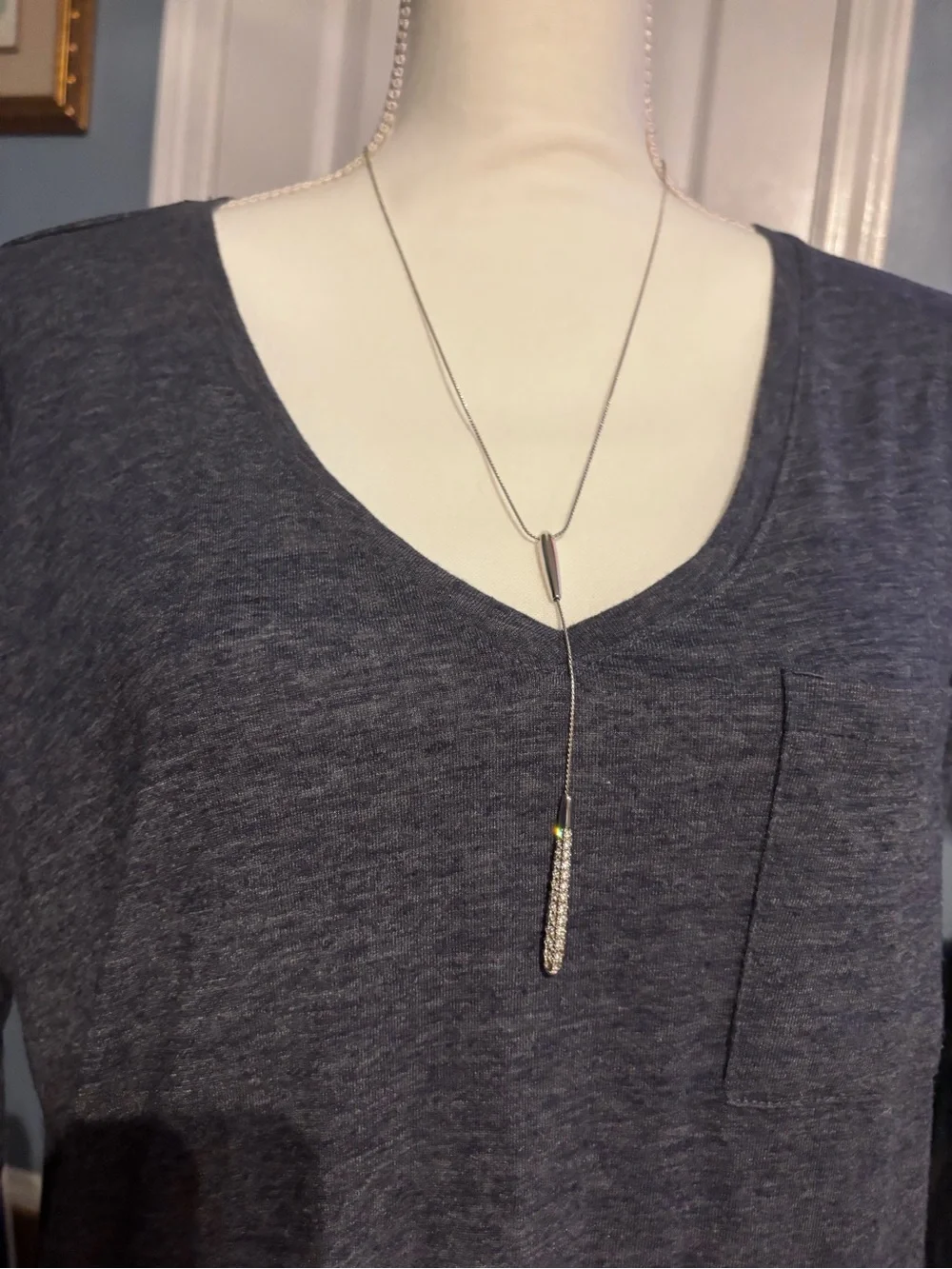 Sterling Silver Lariat Necklace
